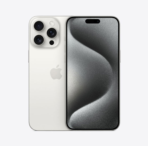 Apple ra mắt iPhone 15 Pro và iPhone 15 Pro Max Trắng Titan có màu giống màu Trắng ngà được pha ánh kim, tinh tế, quyến rũ